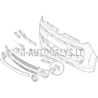 Vasakpoolse eesmise udutule kinnitus Microcar MGO4 / Dué 3