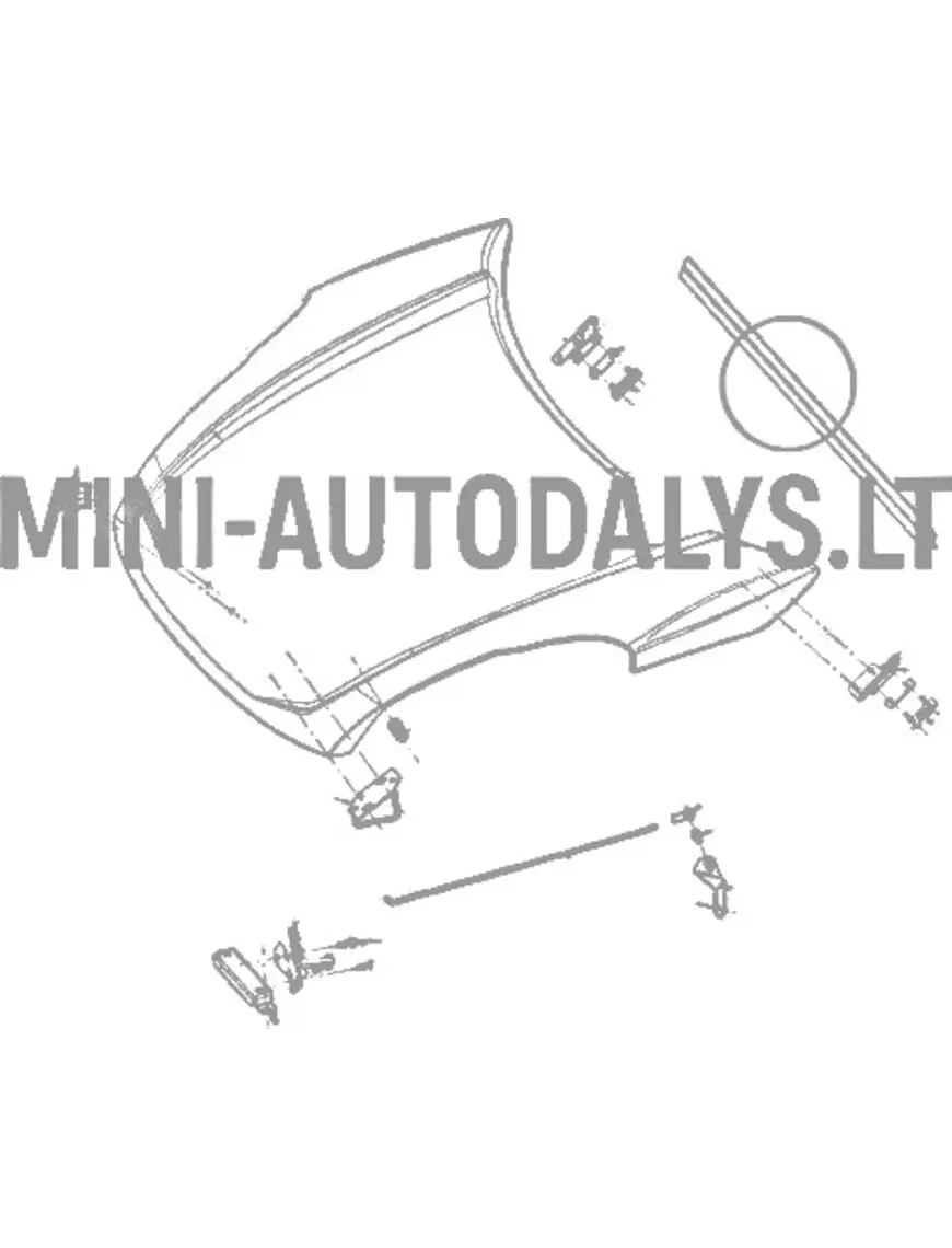 Kapoti tihend Ligier JS50 / JS50L Ph1