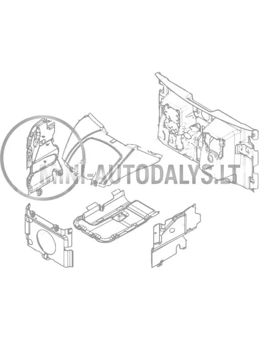 Mootori heliisolatsioon, parem esiosa, Ligier / Microcar