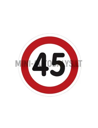 45 KM Kleebis mopeedile (Ø 11cm)