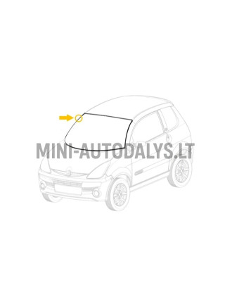 Esiklaasi kumm Aixam 2005-2010