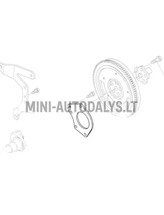 Starteriplaat Aixam Kubota Z402 / Z482