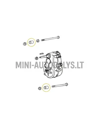 "Aixam" täitepaagi kinnitused (26 / 12,5 / 11 ALU)