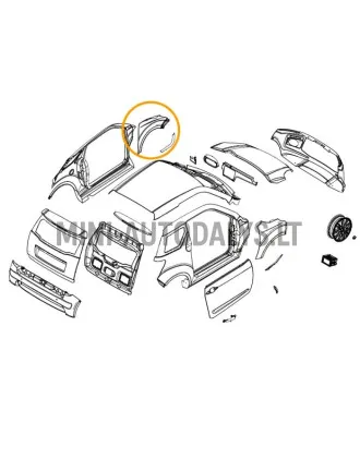 Vasakpoolne esitiib Ligier JS50/JS50L Ph1 Blueline