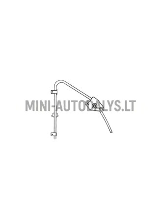 Aknatõstuki käsitsi juhtimine vasakul Aixam Impulsion / Minauto