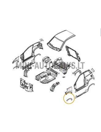 Mõeldud vasakpoolne esitiib Ligier JS60 CHIC jaoks.