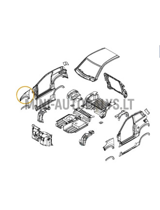 Eesmine parem poritiib Ligier JS60 (pärlmuttervalge)