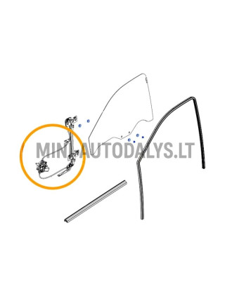 Elektriline akende tõstuk parempoolsele uksele, Ligier JS60