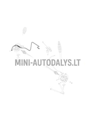 Pidurivoolik eesmine parem Microcar / Ligier