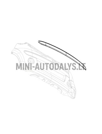 Kroomitud tagumine põrkeraud Microcar Due jaoks.