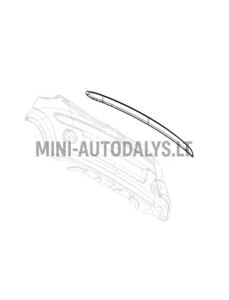 Kroomitud tagumine põrkeraud Microcar Due jaoks.