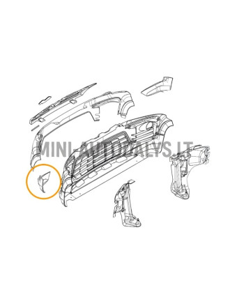 Ligier JS60 Sport Ultimate esiosa vasaku külje spoiler (must)