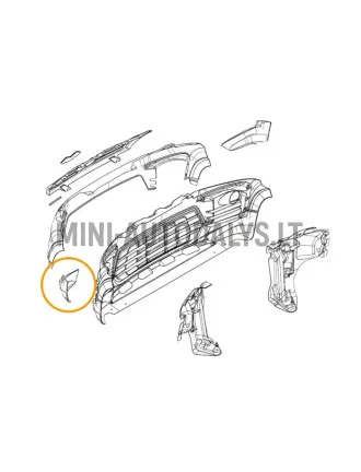 Ligier JS60 Sport Ultimate esiosa vasaku külje spoiler (must)