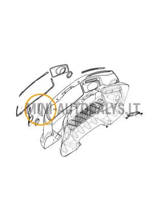 Dekoratiivne liist esitule alla, Ligier JS50/JS50L Ph1