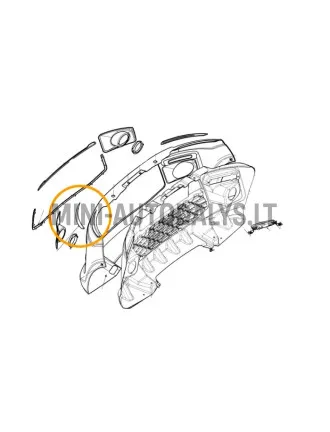 Dekoratiivne liist esitule alla, Ligier JS50/JS50L Ph1
