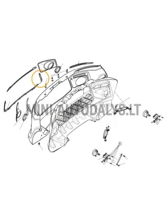 Kroomitud iluvõre esimese stange paremal Ligier JS50/JS50L Ph1