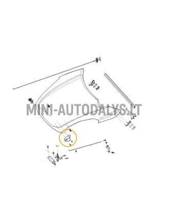 Haagisekonksu kate Ligier JS50 / JS50L Ph1