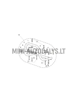 Esistange komplekt Microcar MGO Highland X