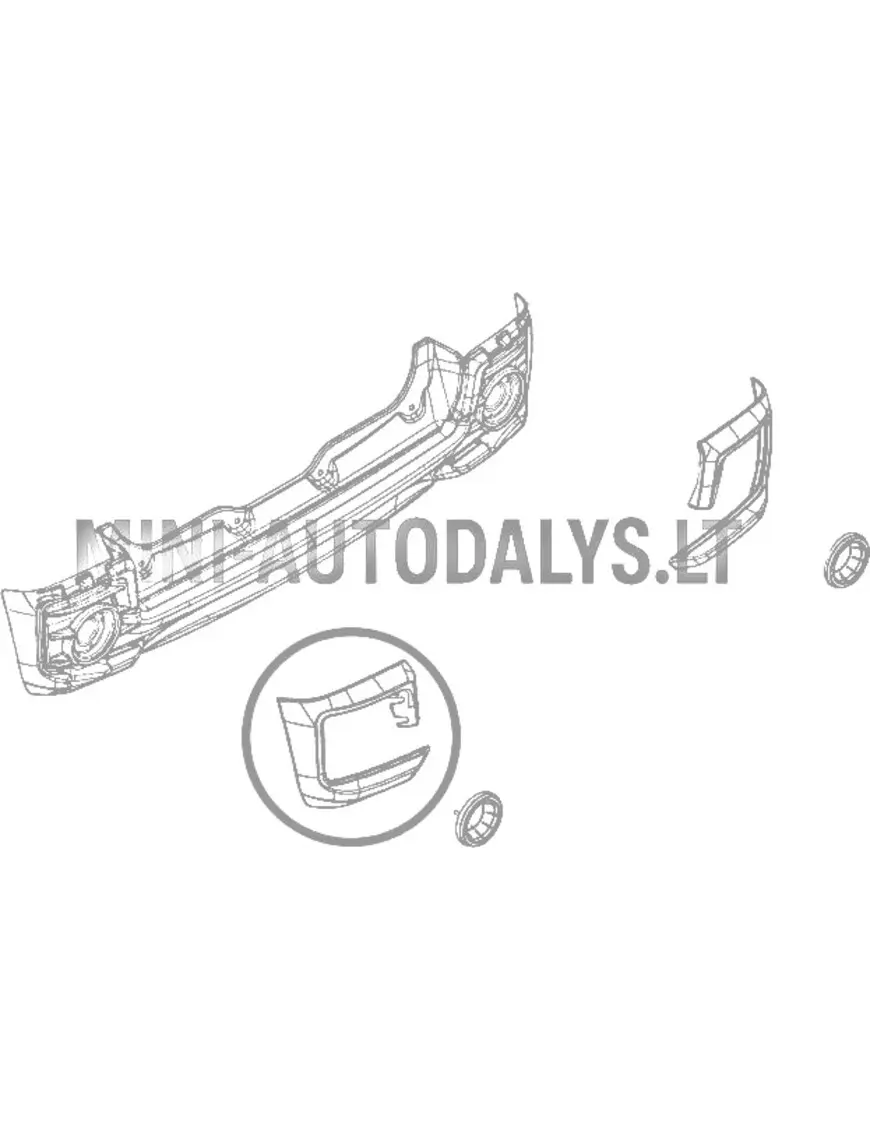 Ligier JS60 Sport Ultimate vasaku tagumise stange nurk (pärlmuttervalge)