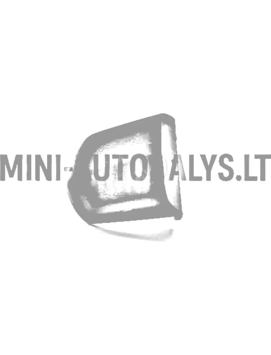 Parempoolne ukse käepideme nurgik "Aixam" (must)