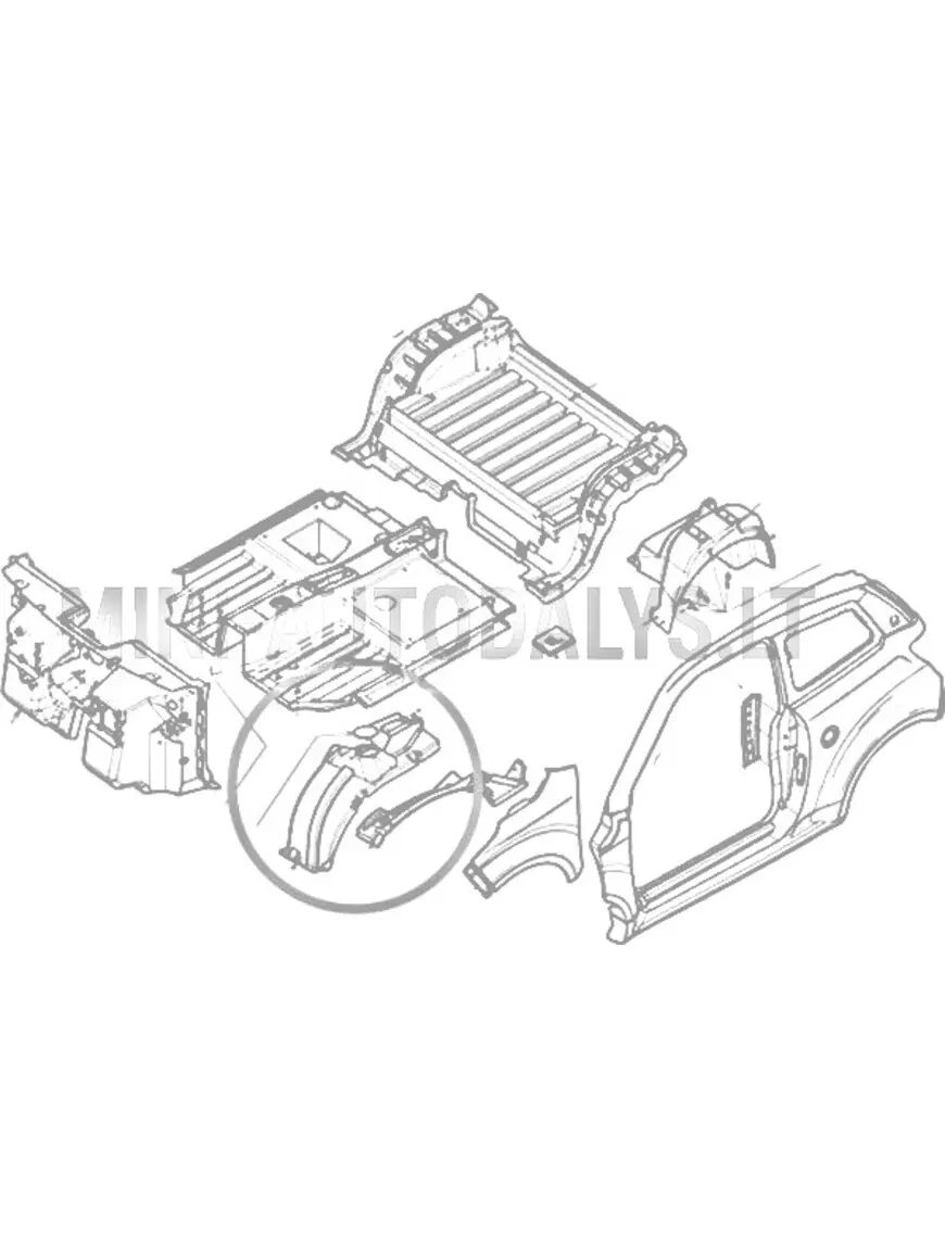 Vasakpoolne esiratta koobas Ligier JS50 / JS50L ph1