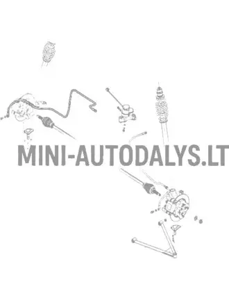 Pidurivoolik eesmine parem Microcar / Ligier