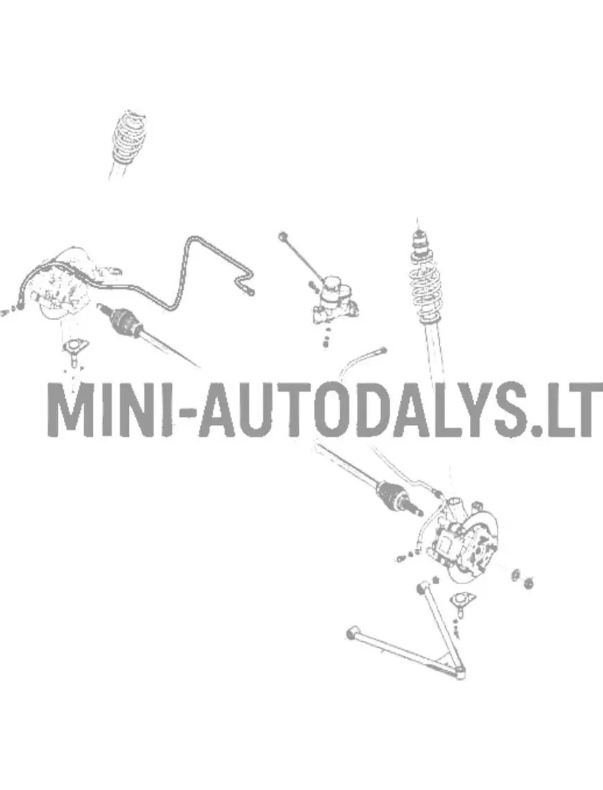 Pidurivoolik eesmine parem Microcar / Ligier