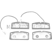 Piduriklotside komplekt, ees, mopeedauto