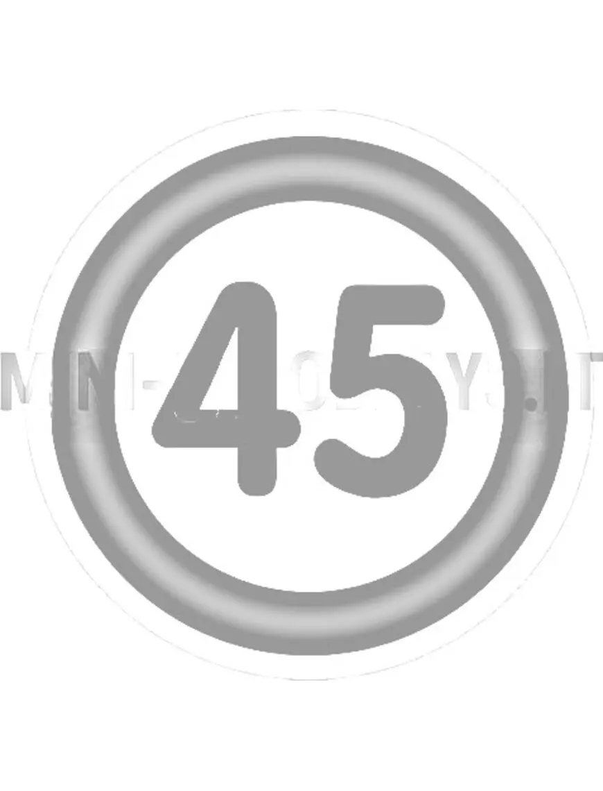 45 KM kleebis mopeedile (Ø 16cm)